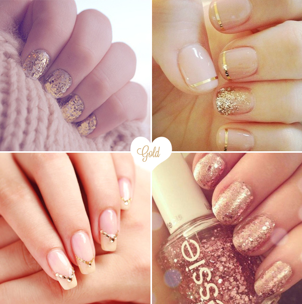 bridalnails05-gold