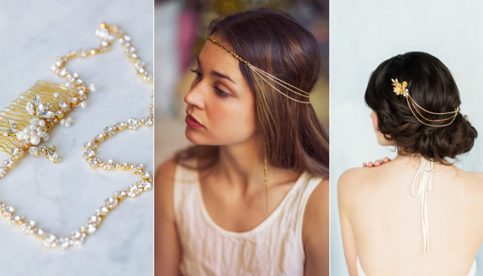 女神的珠寶秀髮! 21款可打造多種造型的神奇新娘髮鍊!