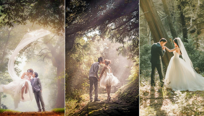 夢幻真人版童話 – 28張浪漫魔法森林婚紗照