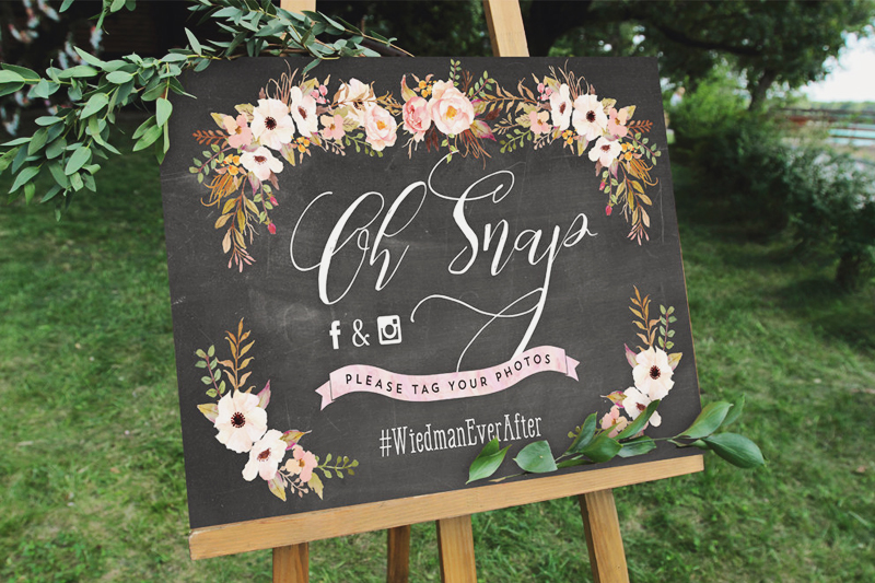 10-Rustic Chalkboard Hashtag Sign