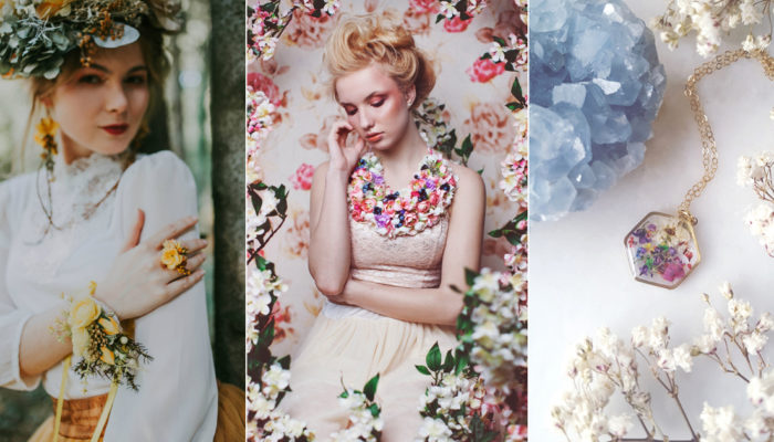 珠寶花藝潮流浪漫來襲! 26個可穿戴的夢幻花朵飾品!