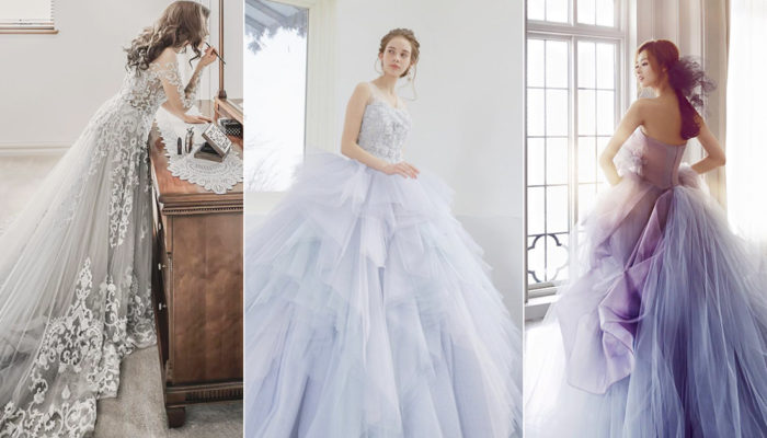 18件煙燻冷色系禮服 – 霧感濾鏡打造史上最夢幻婚紗顏色潮流